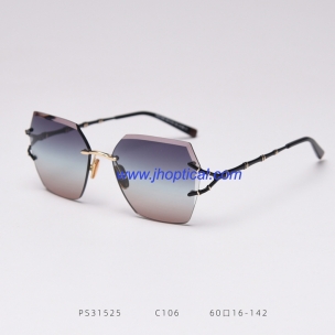 PS31525 Rimless trimming polarized sunglasses